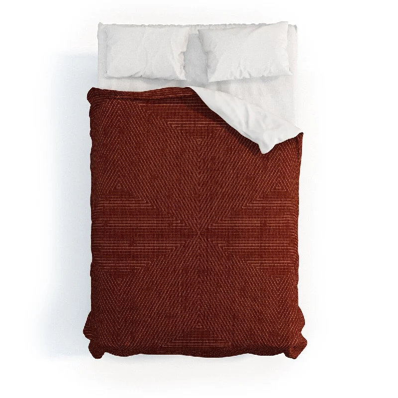 Duck down comforters with a softer feel and good warmth retentionLittle Arrow Design Co Boho Triangle Stripes Rust Made To Order Full Comforter Set Duck down comforters with a softer feel and good warmth retentionLittle Arrow Design Co Boho Triangle Stripes Rust Made To Order Full Comforter Set