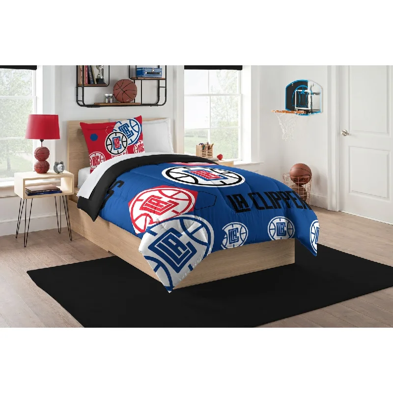 Microfiber - filled comforters that are lightweight and easy to care forNBA Los Angeles Clippers Hexagon Twin Comforter Set Microfiber - filled comforters that are lightweight and easy to care forNBA Los Angeles Clippers Hexagon Twin Comforter Set