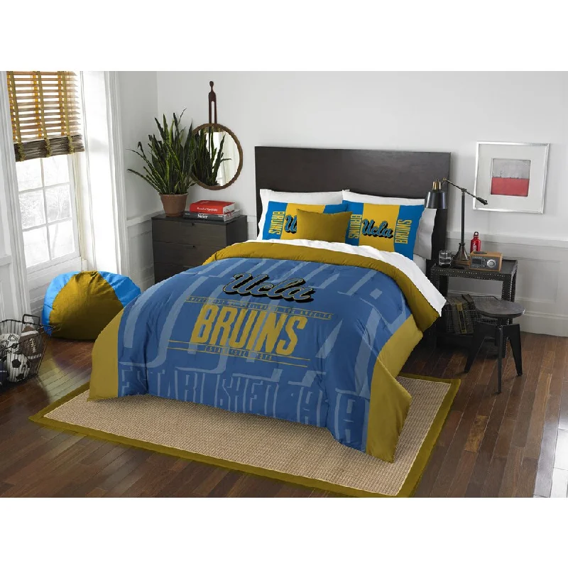 Microfiber - filled comforters that are lightweight and easy to care forThe Northwest Co COL 849 UCLA Modern Take Full/Queen 3-piece Comforter Set Microfiber - filled comforters that are lightweight and easy to care forThe Northwest Co COL 849 UCLA Modern Take Full/Queen 3-piece Comforter Set